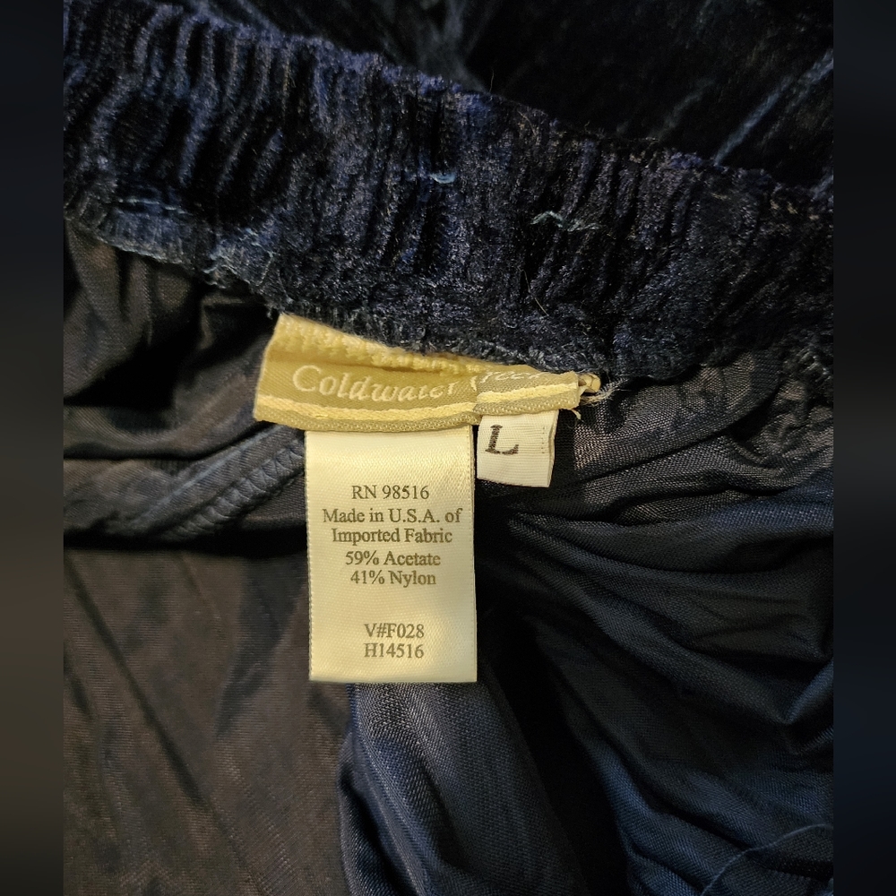 🌻Elegant Blue Velvet Skirt - Picture 5 of 7